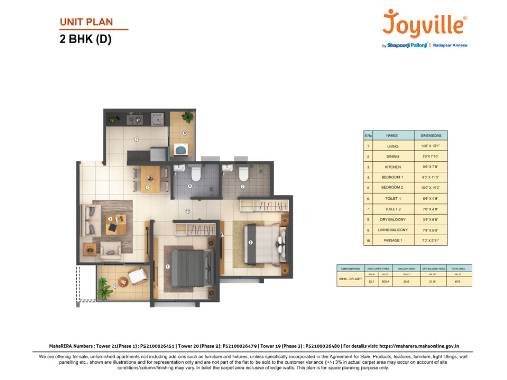 2 BHK Smart